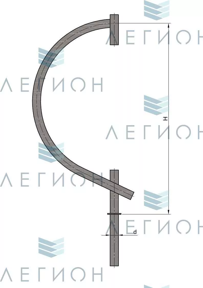 К101-1,1-0-0-0 кронштейн однорожковый